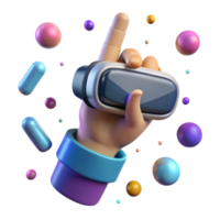 serene vintage Vr Hand Pointing Gesture Transparent for Interactive Tutorials detailed png