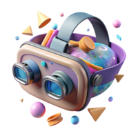 wonderful vintage Vr Headset with Camera Transparent for Augmented Reality professional png