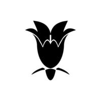 Silhouette of the Floral Emblem of Sweden, Swedish Bell, Campanula rotundifolia, Harebell, small bluebell, can use for Logo, Apps, Pictogram, Emblem, Ornate, Decoration,, etc. vector