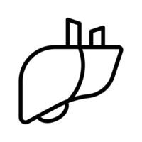 Liver icon. for mobile concept and web design. illustration vector
