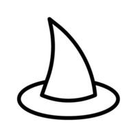 Witch hat icon. sign for mobile concept and web design. illustration vector
