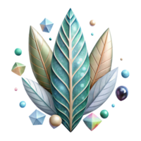 magnificent abstract Watercolor Leaf Pattern Cutout for Nature Graphics high quality png