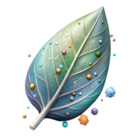 beautiful rustic Watercolor Leaf Design Element Isolated for Botanical Art authentic png