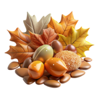 dramatic artistic Autumn Leaves Pile Transparent for Fall Landscapes high resolution png