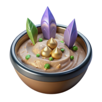 wonderful abstract Baba Ghanoush Transparent Background for Mediterranean Food Menu genuine png