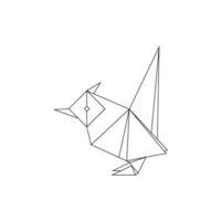 Finches, Goldfinch Polygonal Lines, can use for Logo, Pictogram, Bird Figure, Website, Apps, etc. Simple Memorable vector
