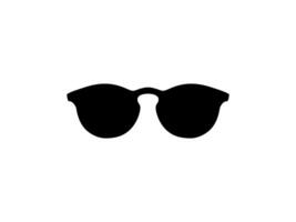 Sun Eye Glasses Silhouette, can use for Pictogram, Logo Gram, Apps, Art Illustration, Template for Avatar Profile Image, Website, or Graphic Design Element. Front View, Flat Style, vector