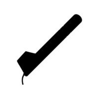 'Canting' Silhouette, Canting is a pen-like tool used to apply liquid hot wax in the batik-making process in Indonesia, more precisely 'batik tulis' or hand-drawn batik. Editable vector