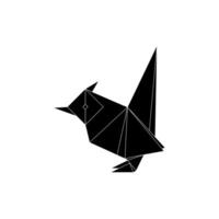 Finches, Goldfinch Shape Inspired by Origami Form, can use for Logo, Pictogram, Bird Figure, Website, Apps, etc. Flat Style. vector