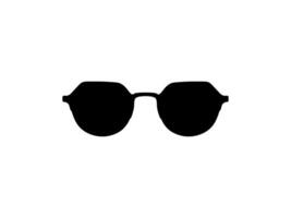 Sun Eye Glasses Silhouette, Front View, Flat Style, can use for Pictogram, Logo Gram, Apps, Art Illustration, Template for Avatar Profile Image, Website, etc. Front View, Flat Style, vector