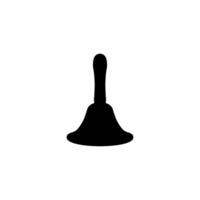 Silhouette of the Hand Ringing Bell, Flat Style, can use for Pictogram, Apps, Website, Logo, Art Illustration, etc. vector