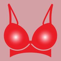 Red bra Design vector