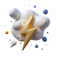 impressive traditional White Lightning Isolated for Pure Energy Visuals high quality png