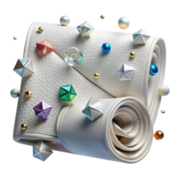 dramatic modern White Leather Surface Transparent for Interior Design authentic png