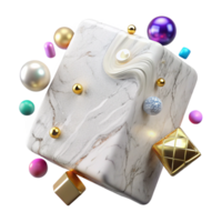 vibrant minimalist White Marble Slab Texture Isolated for Interior Design high quality png