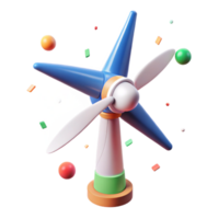 stunning creative Wind Turbine 3d Model Cad Design Isolated for Engineering Software original png