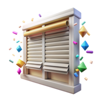 extraordinary modern Window Blinds Venetian Style Isolated Light Control authentic png