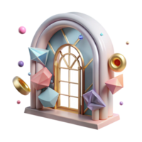 stunning rustic Window Frame Arch Design Transparent Architectural Element genuine png