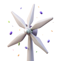 extraordinary abstract Wind Turbine Blades Rotation Sequence Transparent for Animation and professional png