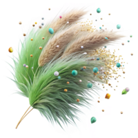 magnificent contemporary Windswept Grass Isolated for Dynamic Compositions detailed png