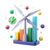 wonderful artistic Wind Turbine Data Analysis Graph Isolated for Energy Reports high quality png