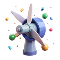 dramatic traditional Wind Turbine Generator Internal Components Isolated for Educational Resources authentic png