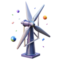 serene rustic Wind Turbine Tower Steel Structure Transparent for Architectural Visualization png
