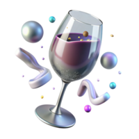 stunning artistic Wine Glass Elegant Drinkware Transparent for Restaurant Menus authentic png