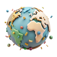 serene classic World Map Continents Outlines Cutout for Educational Graphics premium png