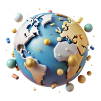 dramatic artistic World Map Continents with Country Names Labeled Cutout for Educational Geography Resources original png