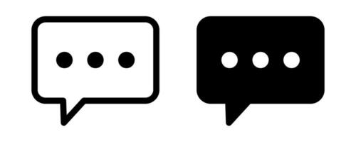 Speech bubble icon. Chat icon. Dialogue icon. vector