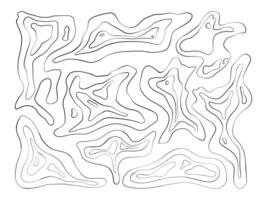 Abstract Organic Topographic Line Art. A collection of 9 hand drawn abstract shapes inspired by topographic maps. Ideal for modern layouts, earthy branding, and minimal decorative design vector