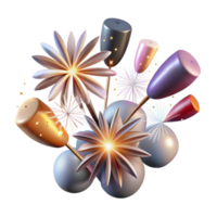 stunning minimalist Fireworks Sparks Isolated for Digital Art png