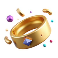 serene minimalist Gold Bracelet Cuff Design Isolated on Transparent Background exclusive png