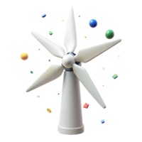 impressive rustic White Wind Turbine Isolated for Sustainable Design high resolution png