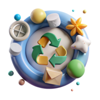 dramatic rustic Zero Waste Symbol Circular Economy Cutout for Sustainable Design original png