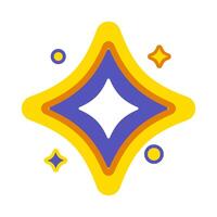 Colorful Star burst Graphic vector