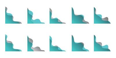 Transparent Blob Corner Illustration vector