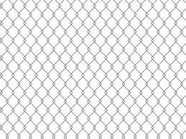 Fence from wire mesh line seamless pattern. Background from black silhouette fence, decorative border, graphic boundary, barrier. Safety grid wall illustration vector