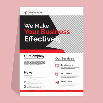 Creative Business Flyer Design for Effective Marketing and Company Services