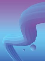 Liquid abstract background. Purple and blue fluid blob shapes banner template for social media, web sites. vector