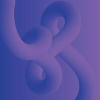 Modern Purple Gradient Fluid line background design in 3D style with bright colors vector
