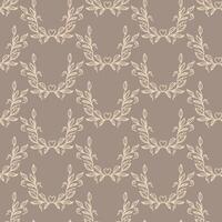 A leafy patterned fabric with a earth tone background The pattern is made up of many small vine leaves seamless pattern. vector