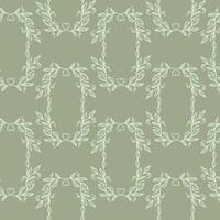 A green leafy patterned fabric with a green background The pattern is made up of many small green leaves seamless pattern. vector
