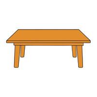 Rustic Dining Table Illustration vector