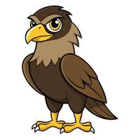 Flying Hawk Graphic Dynamic and Majestic Bird Design vector