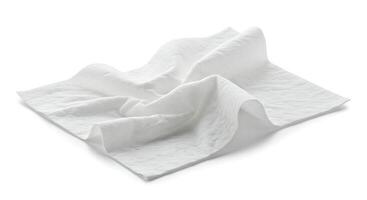White Soft Crumpled Tissue Paper Clean Texture Background wipe fold pure cloth light sheet gauze photo