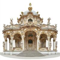 Ornate pavilion featuring intricate architecture and decorative elements. photo