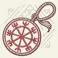 a compass with an arrow on it vector