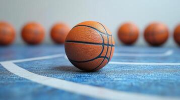 Basketball on the Court photo